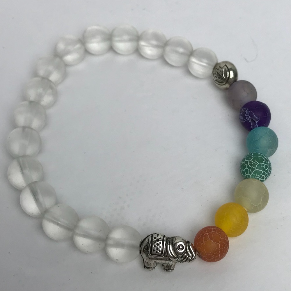 7 Chakra Stretch Bracelet.